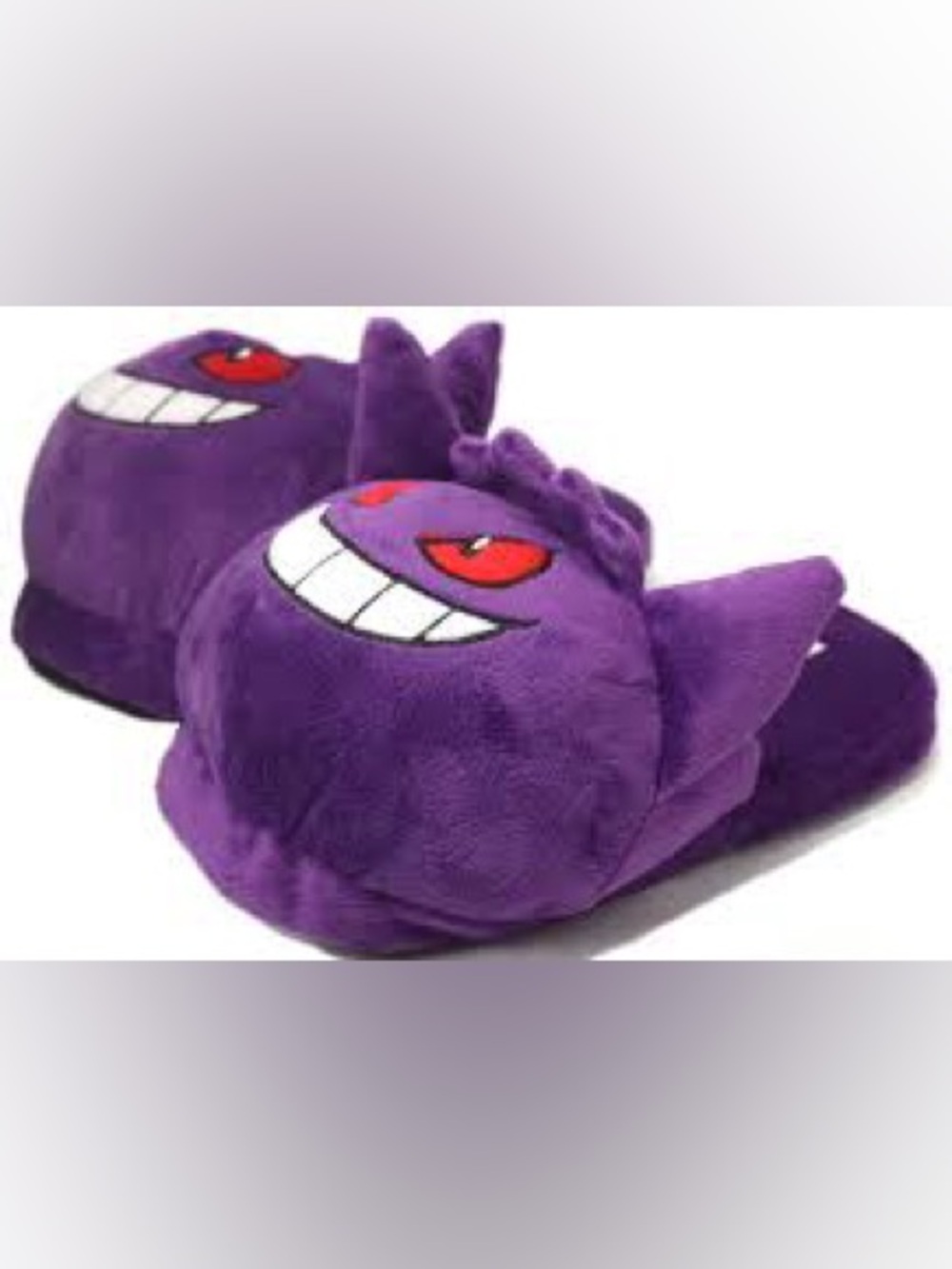 Pokemon Gengar Plush Slippers sz XL